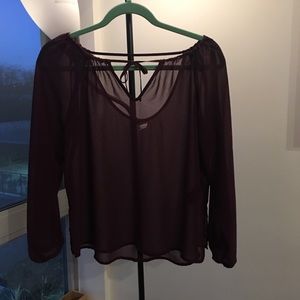 Sheer Deep Purple Top